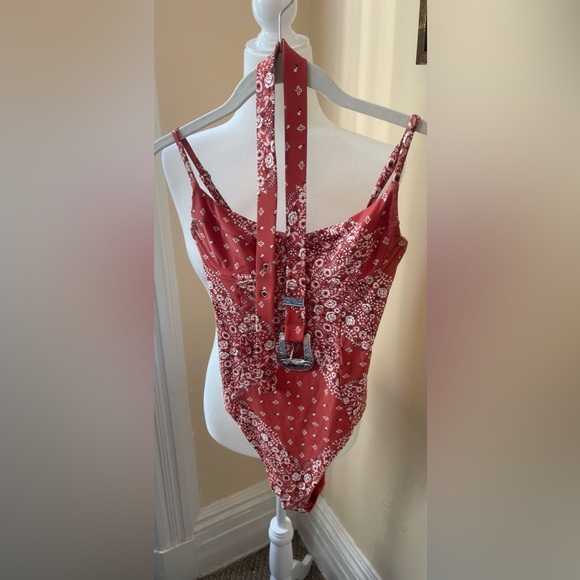 Onia + WeWoreWhat Belted Bandana Print Swimsuit, XS, Excellent Condition - Picture 2 of 11